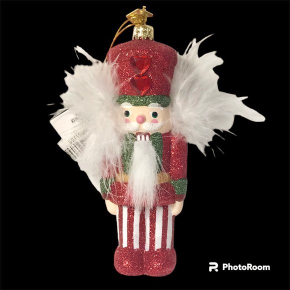 Kurt Adler Glass Nutcracker Toy Soldier Christmas Ornament Noble Gems Hand Blown - Picture 2 of 16